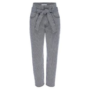 FRAME Belted Pegged Stripped Casual Pants High Wasted Size 24